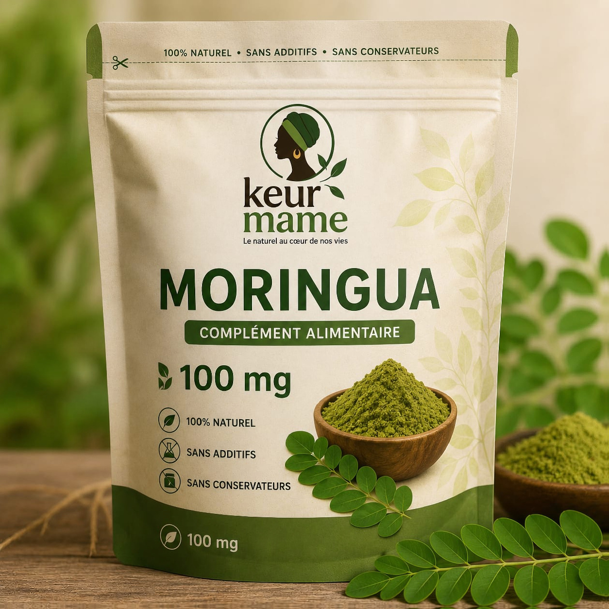 Sachet 100mg de moringua